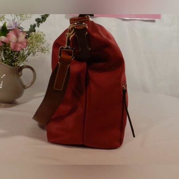 Dooney & Bourke Nylon HoBo - Raspberry mark on rt. - Picture 2 of 9